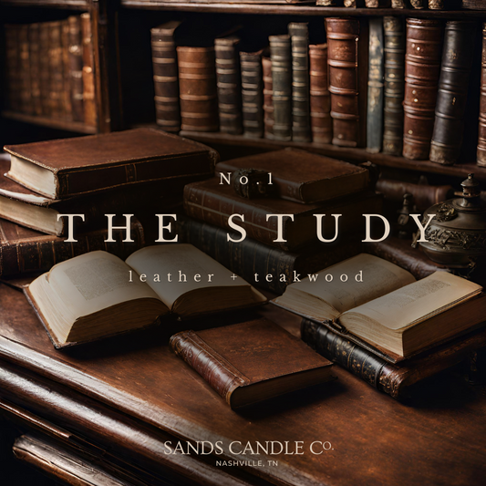 No. 1 The Study : Leather + Teakwood